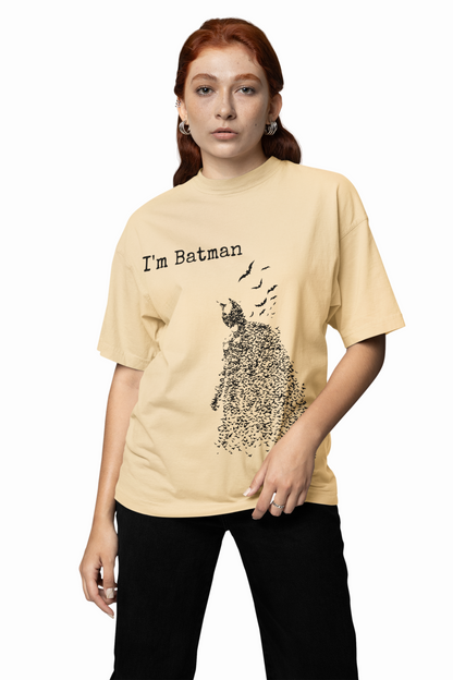I'M Batman Oversized T-Shirt – Perfect for Superhero Fans