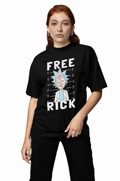 Free Rick Oversized T-Shirts – Stylish Graphic Streetwear
