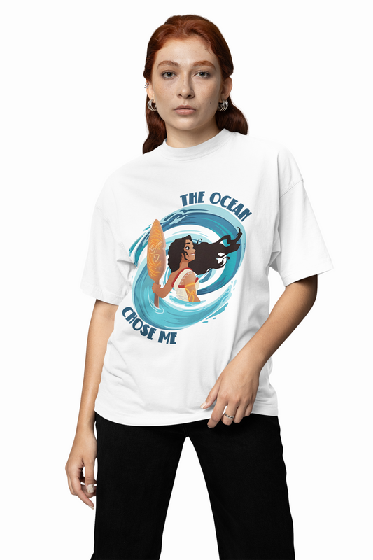 Moana Graphic Oversized T-Shirt Trendy Cartoon Streetwear