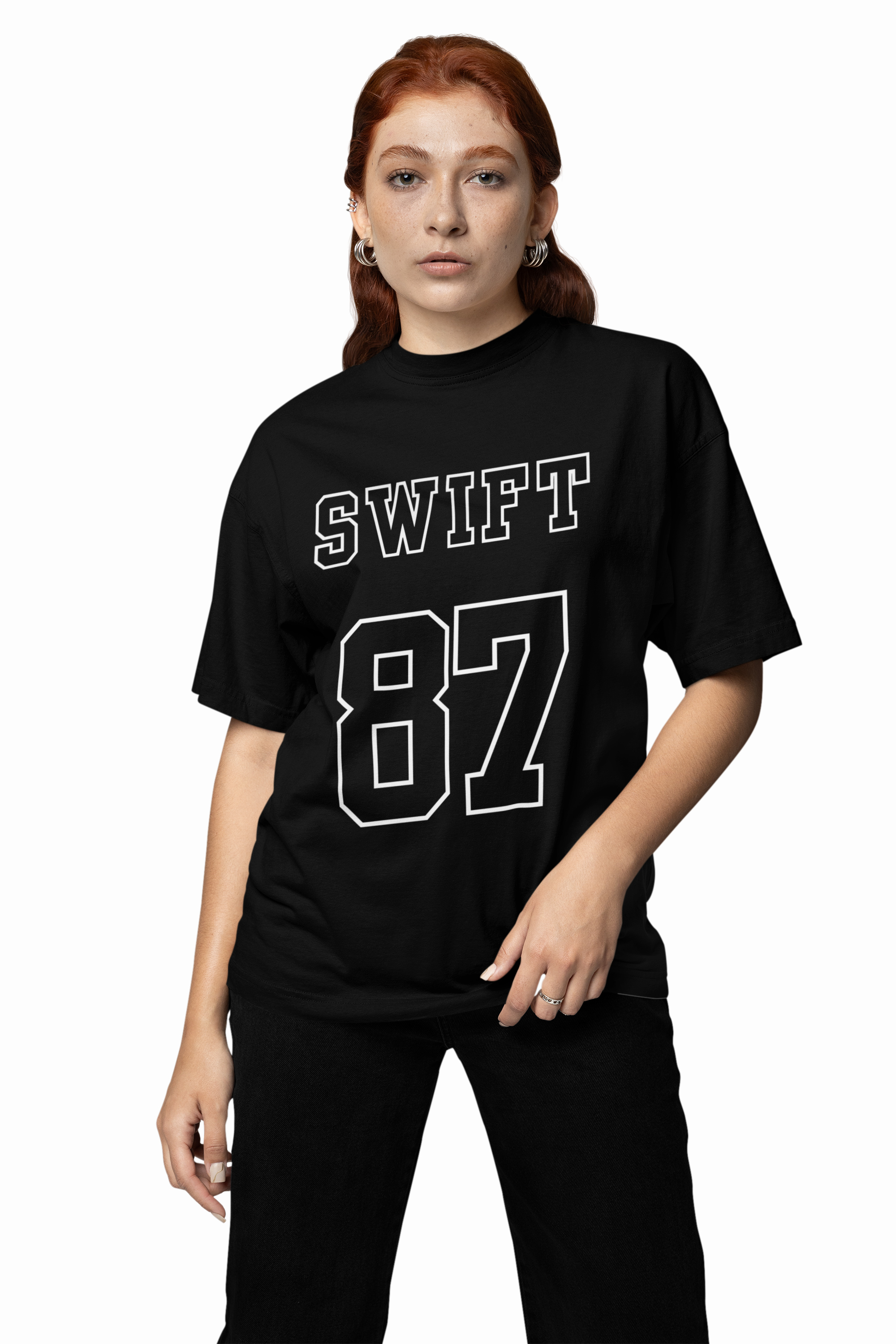 Taylor Swift's 87 Graphic Oversized T-Shirt