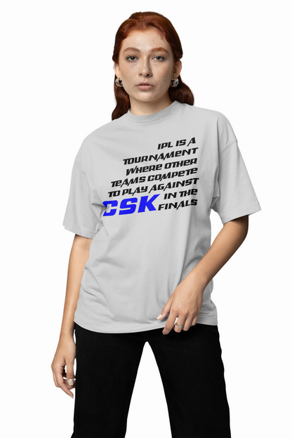 Csk Finals Oversized T-Shirts