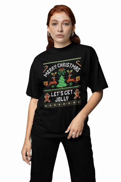 Let's Get Jolly Oversized T-Shirts