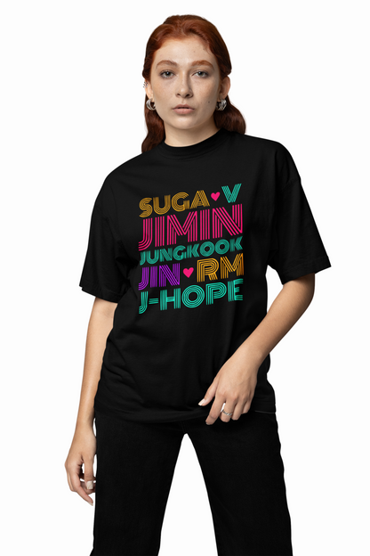 BTS 7 Members Oversized T-Shirt