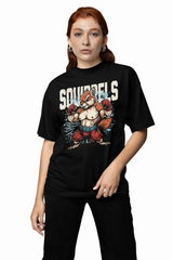 Squirrel Boxer Oversized T-Shirts