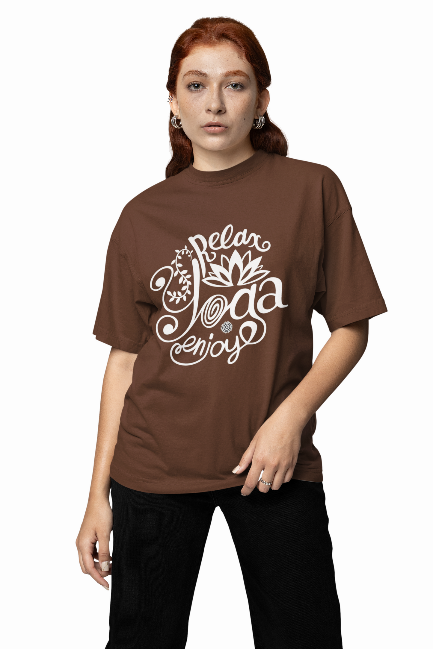 Lotus Energy Oversized T-Shirt for Bold Streetwear Style