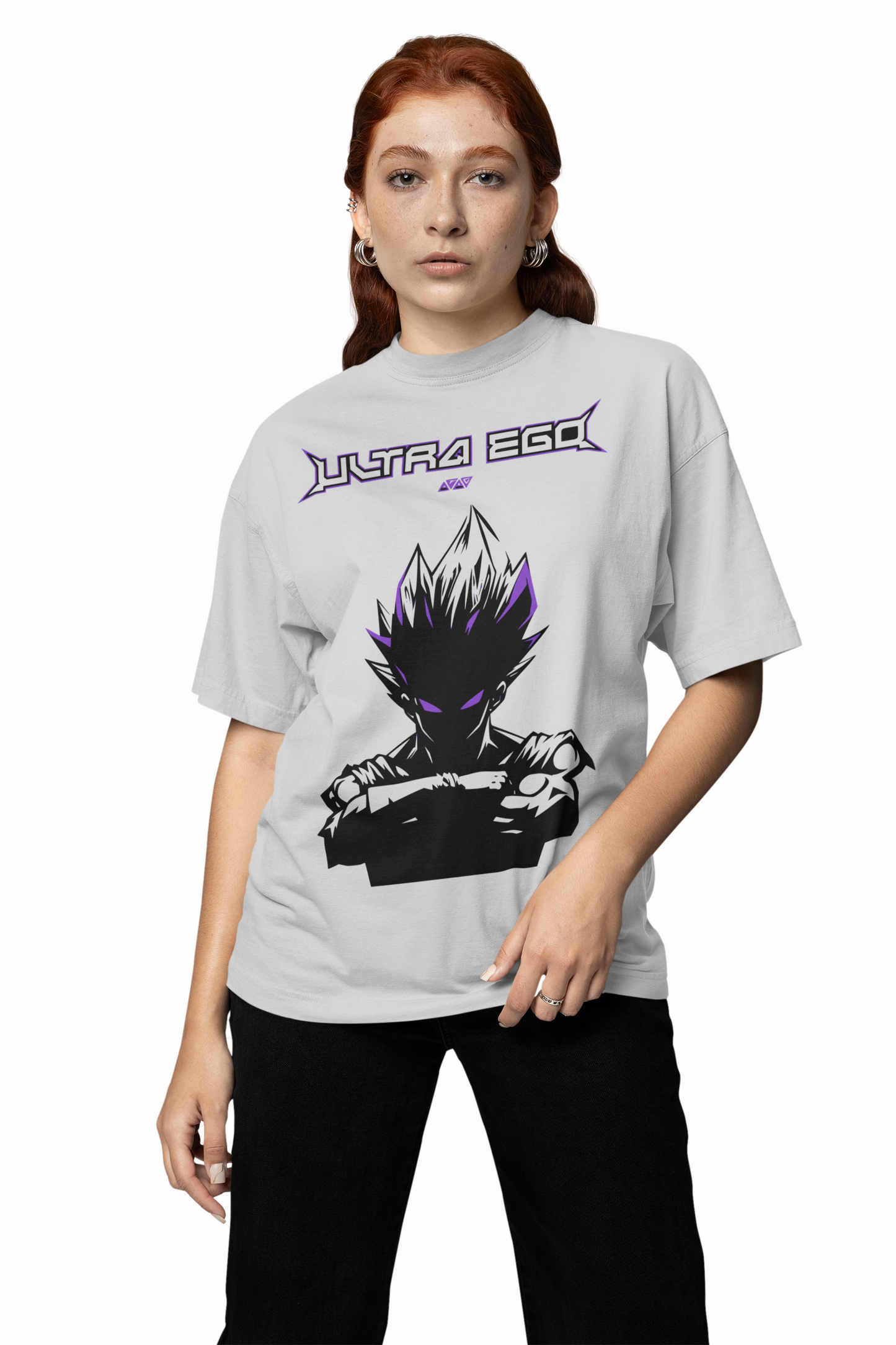 Ultra Ego Oversized T-Shirts for Anime Streetwear Fashion Tee