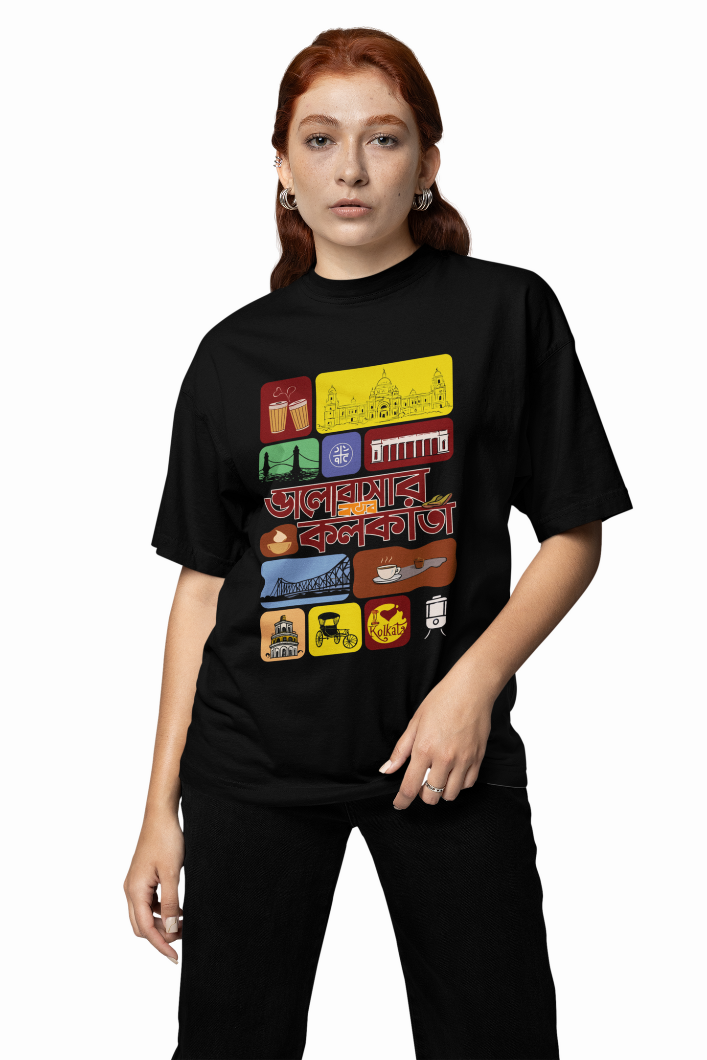 Bengali Culture Oversized T-Shirt Cool Streetwear Graphic