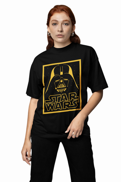 Vader Star Wars Text Oversized T-Shirts for Bold Fan Style