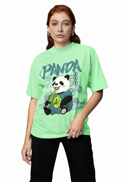 Baby Panda Oversized T-Shirt Cute Streetwear Style