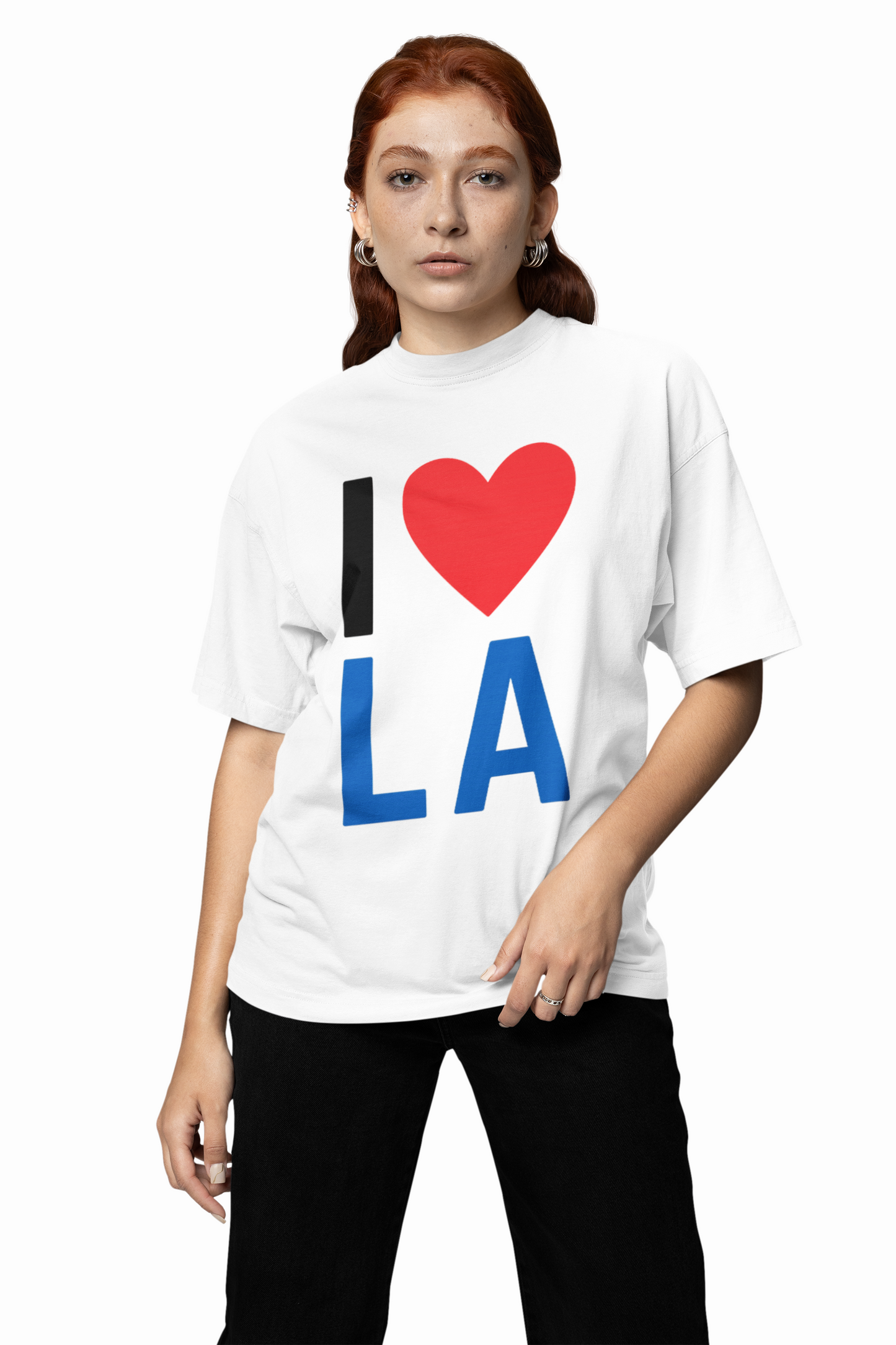 La Love Oversized T-Shirts Stylish Casual Graphic Wear Unisex