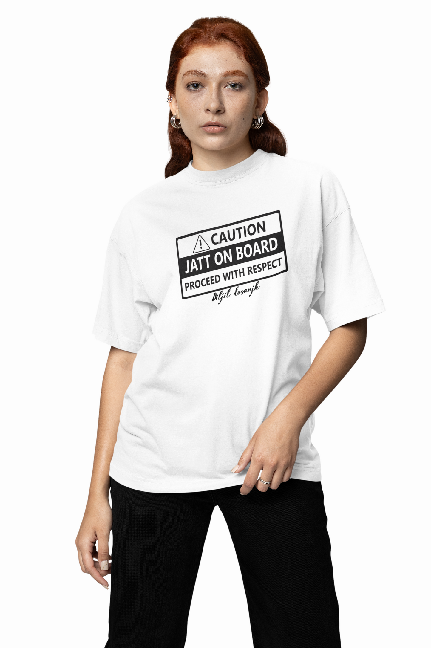 Jatt On Board Oversized T-Shirt Punjabi Swag Streetwear