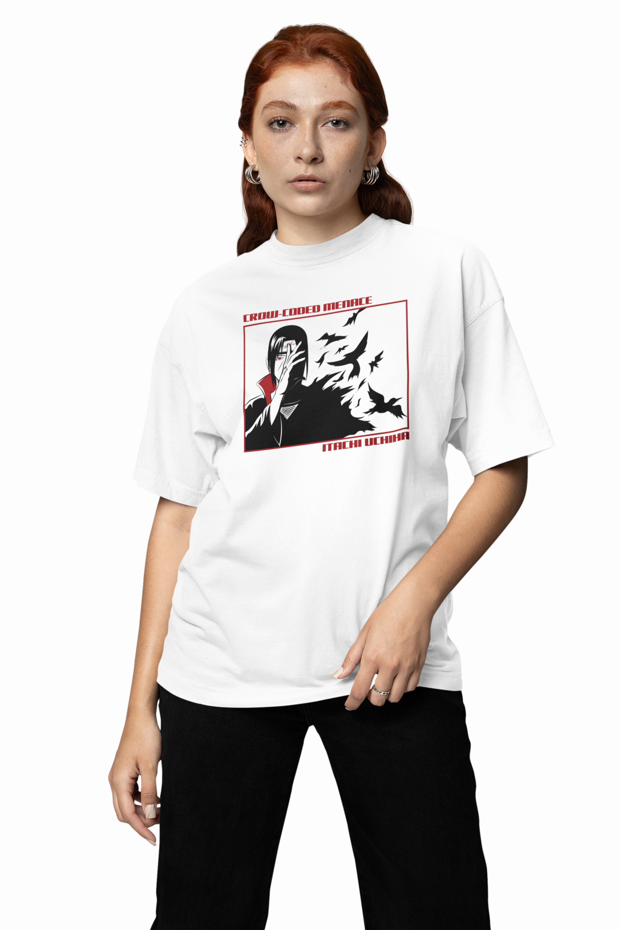 Crow Coded Menace Oversized T-Shirt