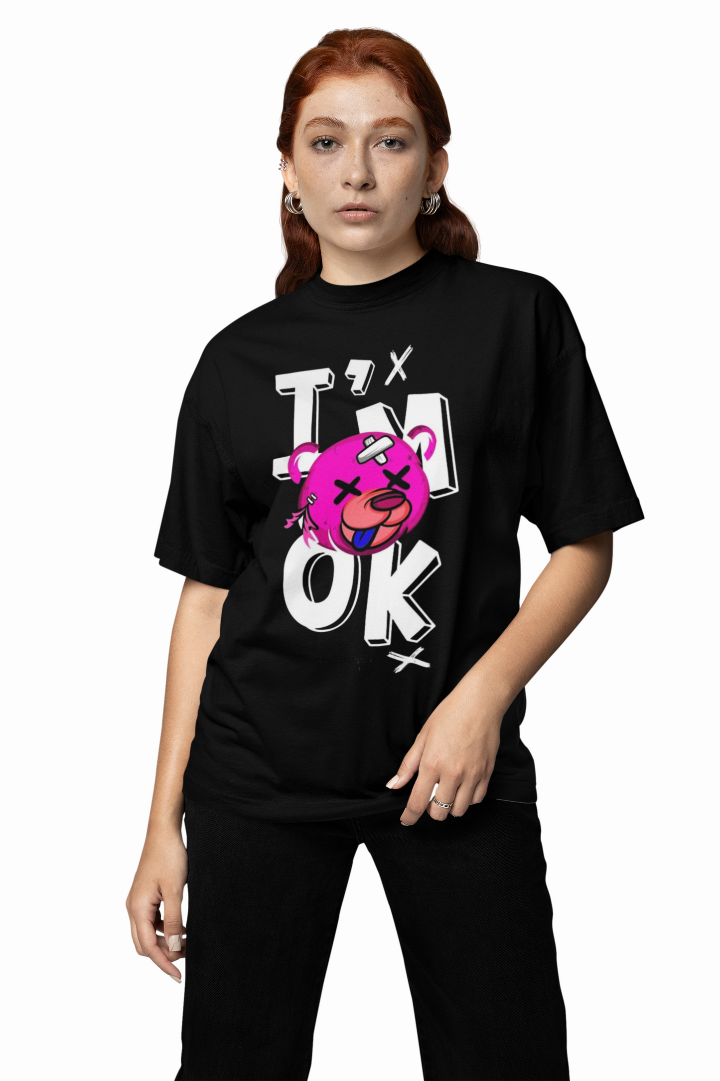 I’m Ok Oversized T-Shirts – Minimal Emotional Streetwear