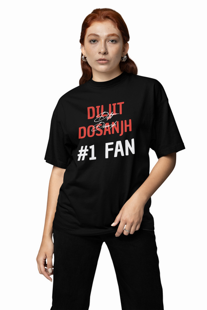 Diljit #1 Fan Oversized T-Shirt Panjabi Streetwear Trendy Look