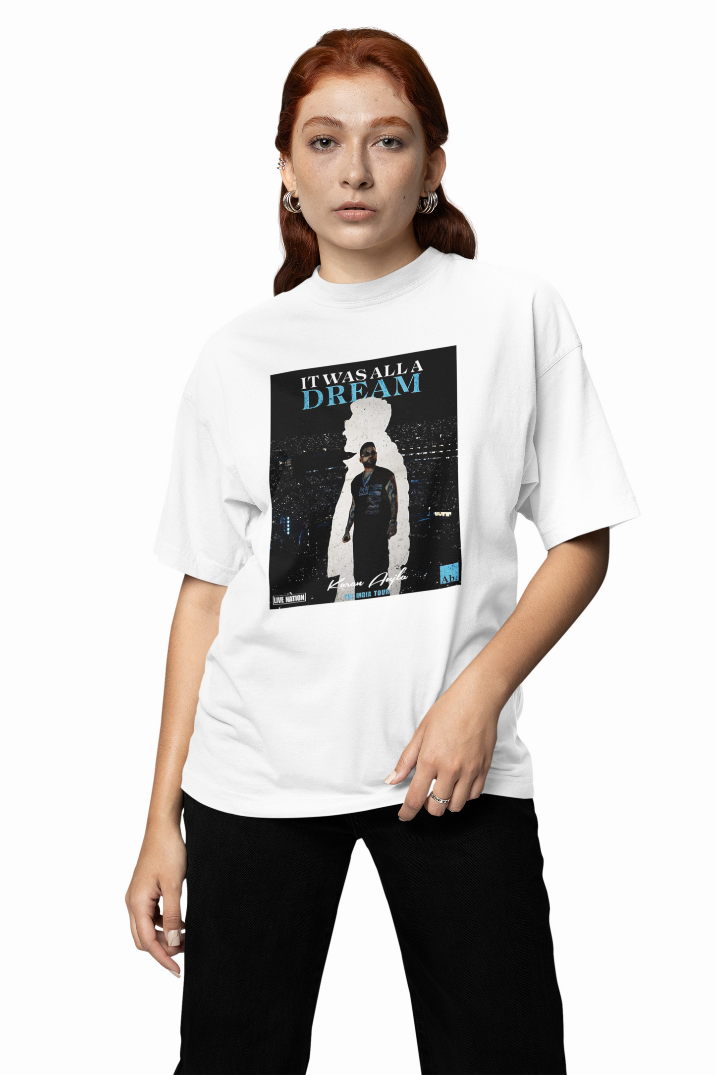 It Was All a Dream Oversized T-Shirt Bold Streetwear Graphic