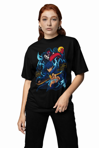 Dark Flure Katcht Oversized Comfortable Graphic T-shirt