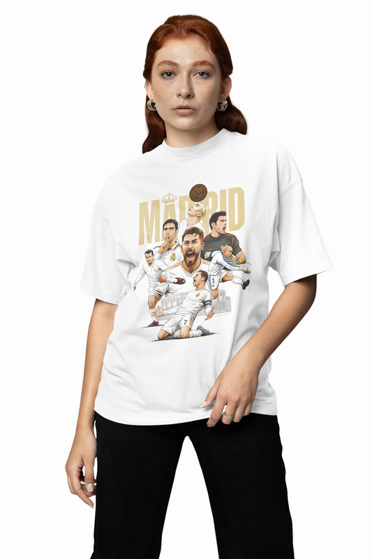 Glory of Bernabeu Oversized Word Art T-Shirt Champions Tribute