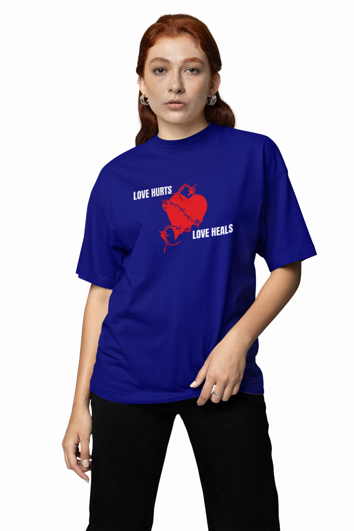 Love Heals Oversized T-Shirts for Comfort and Style
