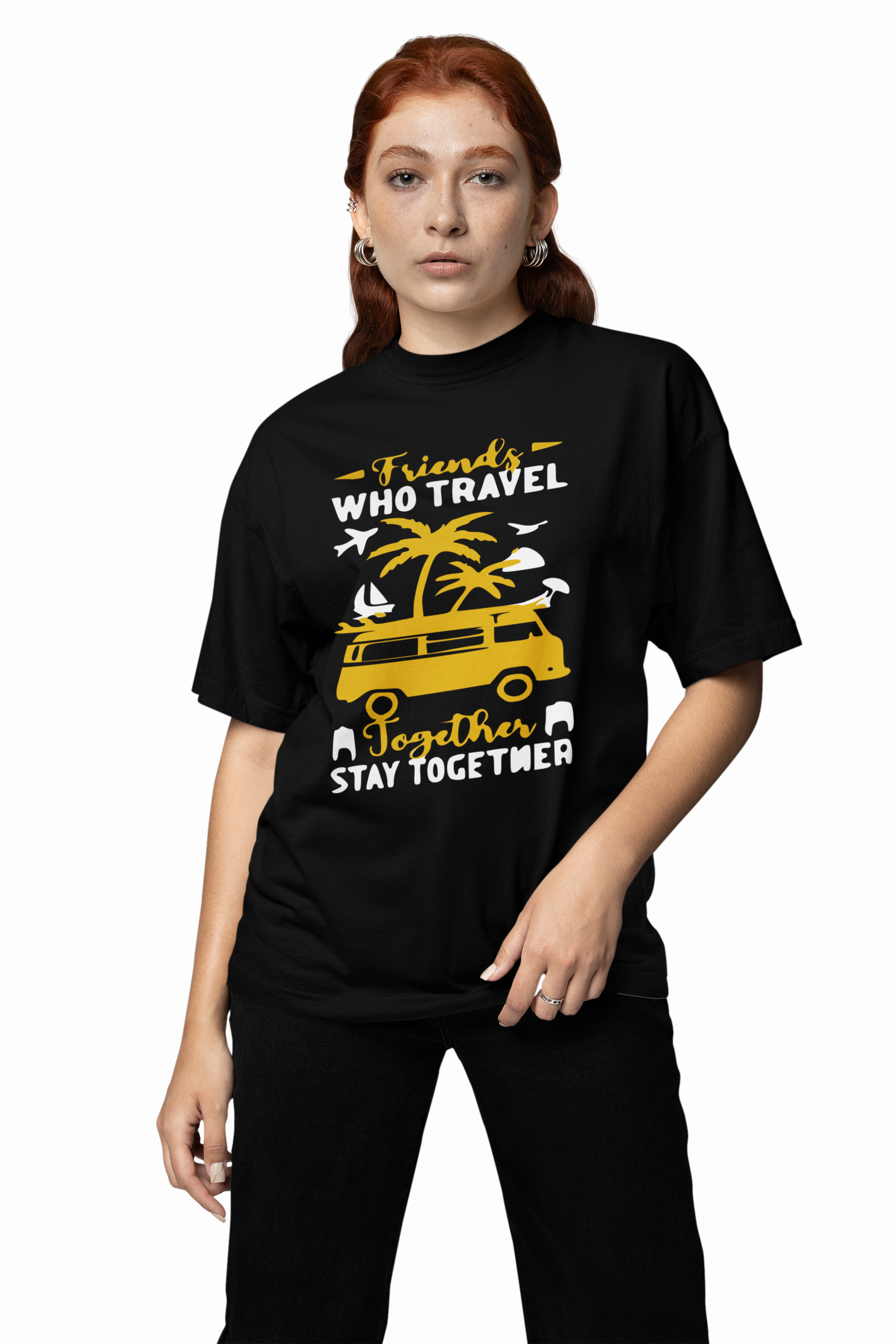 Travelling With Friends Oversized T-Shirt