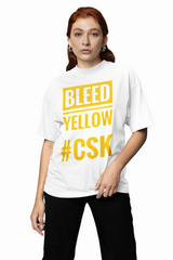 Bleed Yellow Oversized T-Shirts
