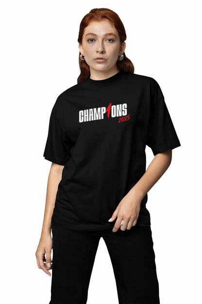 Champions of 2025 Oversized T-Shirt Trendy Streetwear
