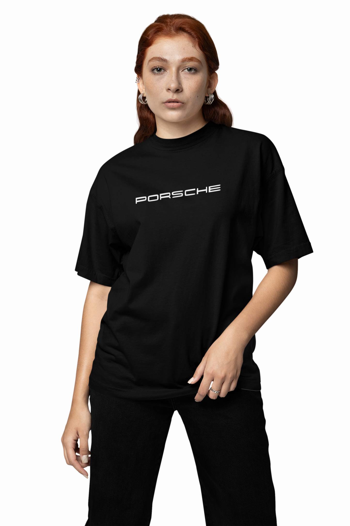 Porsche Lizard Green Oversized T-Shirt for Racing Streetwear