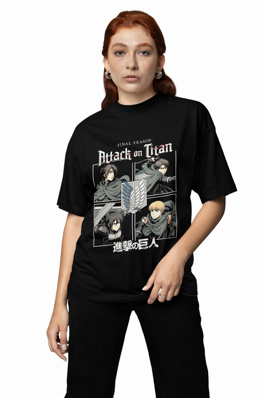 Titan Final Season Oversized T-Shirts Anime Inspired Streetwear