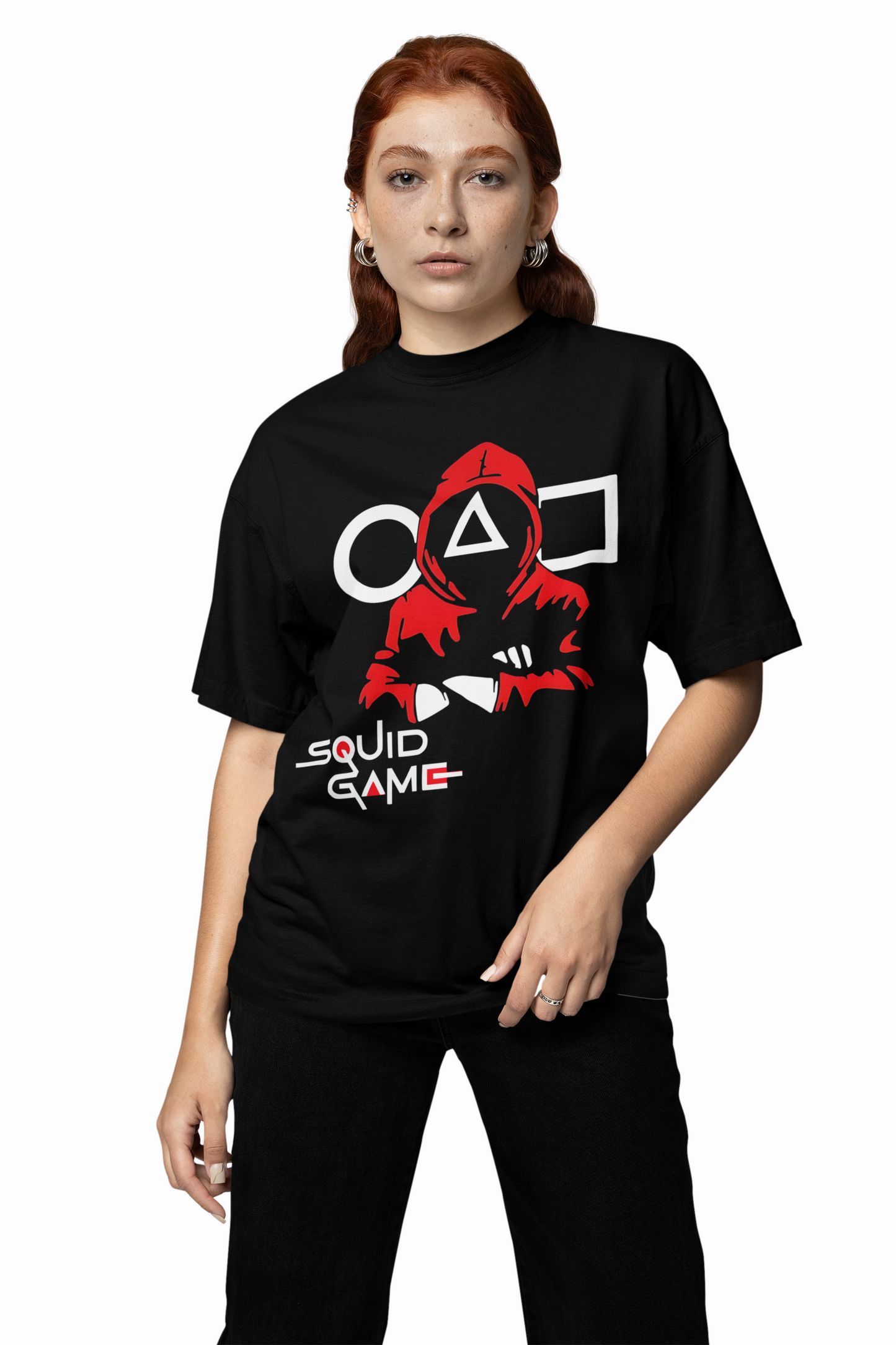 Squid Game Icons Oversized T-Shirt Pop Culture Statement Tee