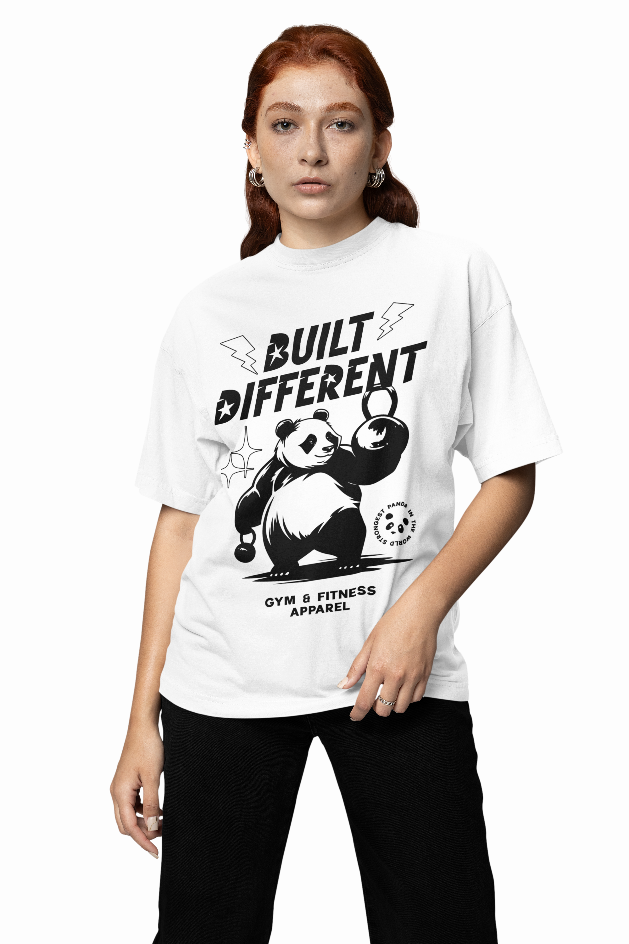 Panda Build Different Oversized T-Shirt