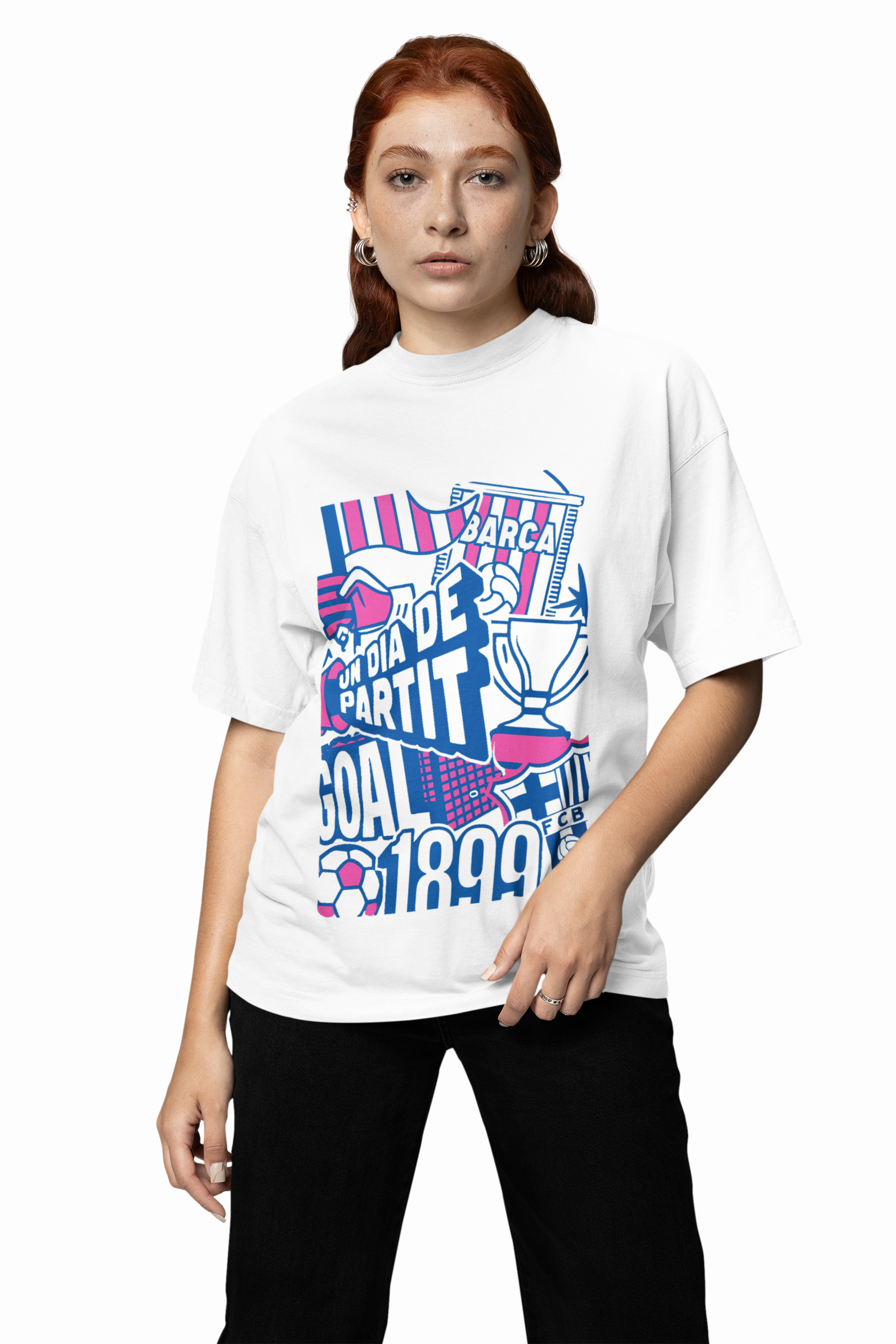 Barca Goal Oversized T-Shirts