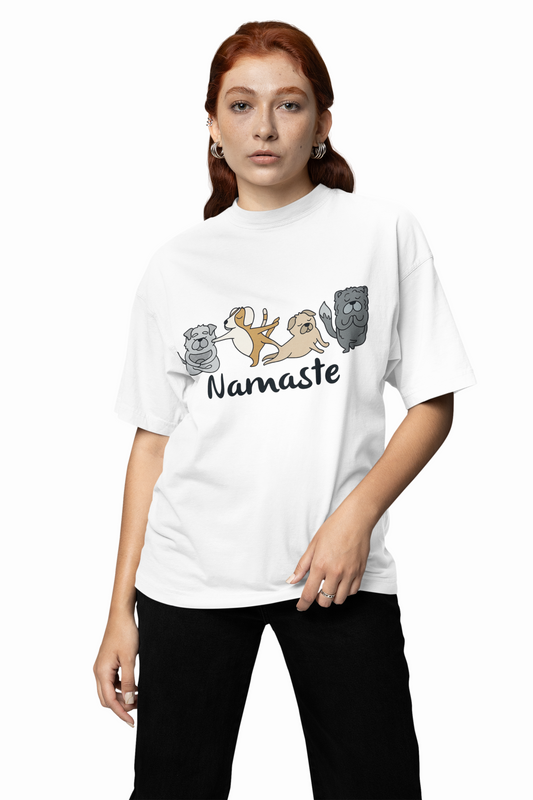 Animal Graphic Yoga Oversized T-Shirt Comfortable Gym Wear