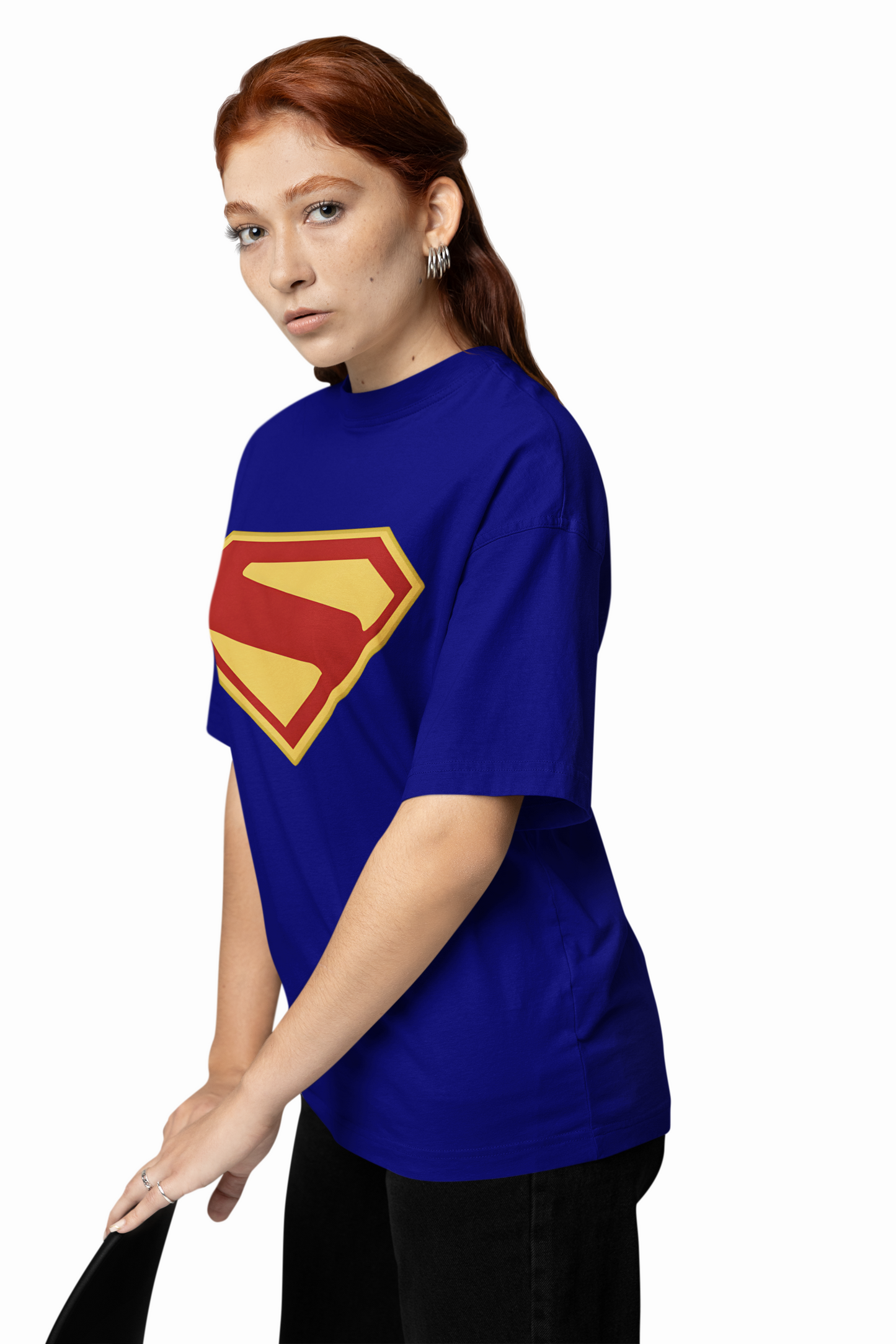 Superman Logo Oversized T-Shirt for Iconic Hero Style Looks