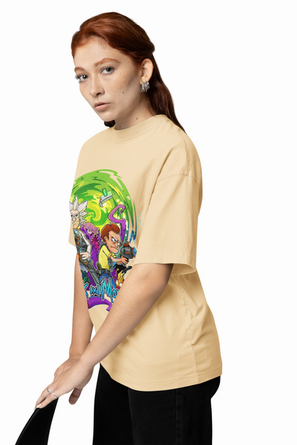 Rick and Morty Fighter Oversized T-Shirts – Bold Sci-Fi Style