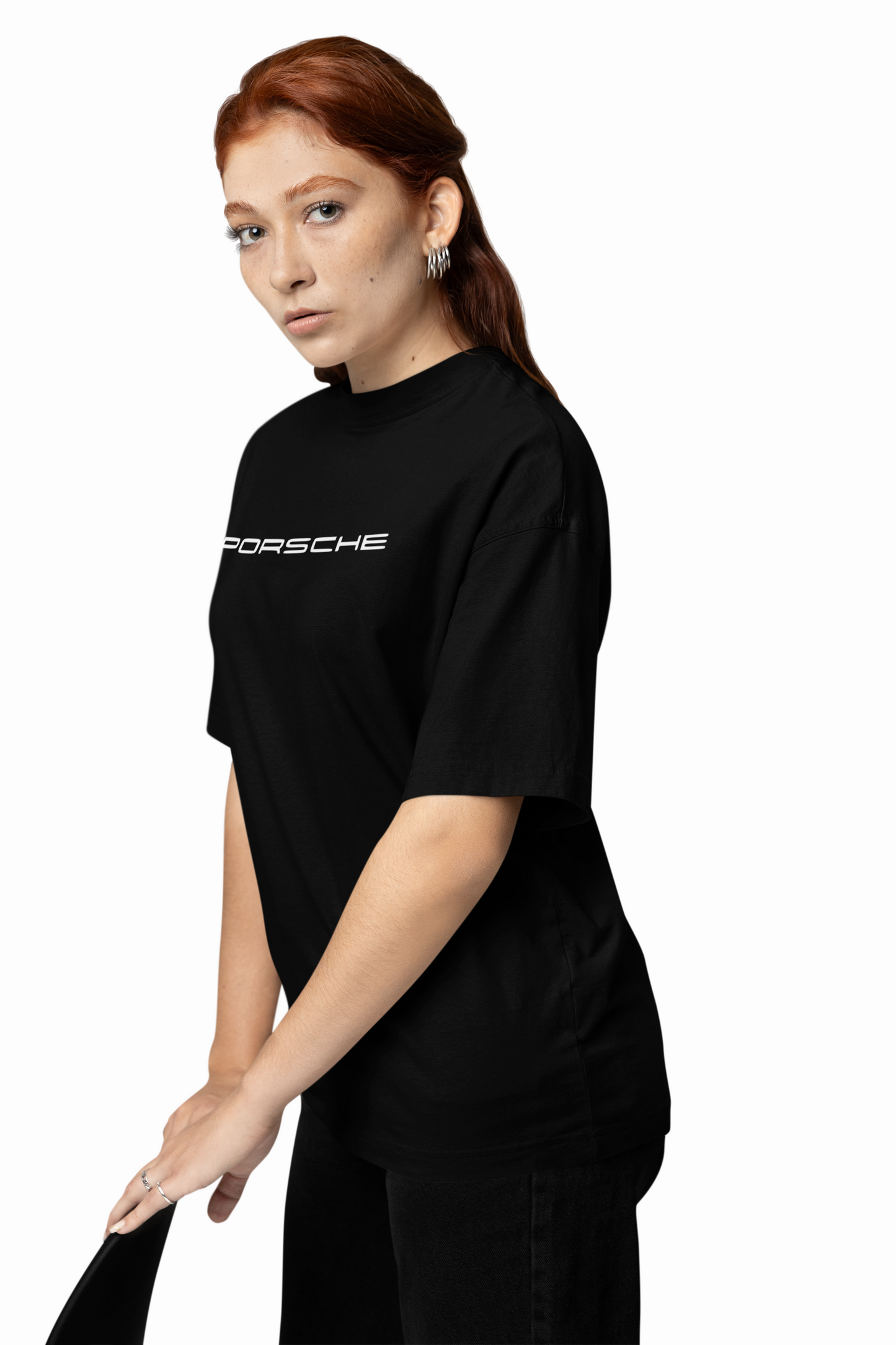 Porsche Lizard Green Oversized T-Shirt for Racing Streetwear