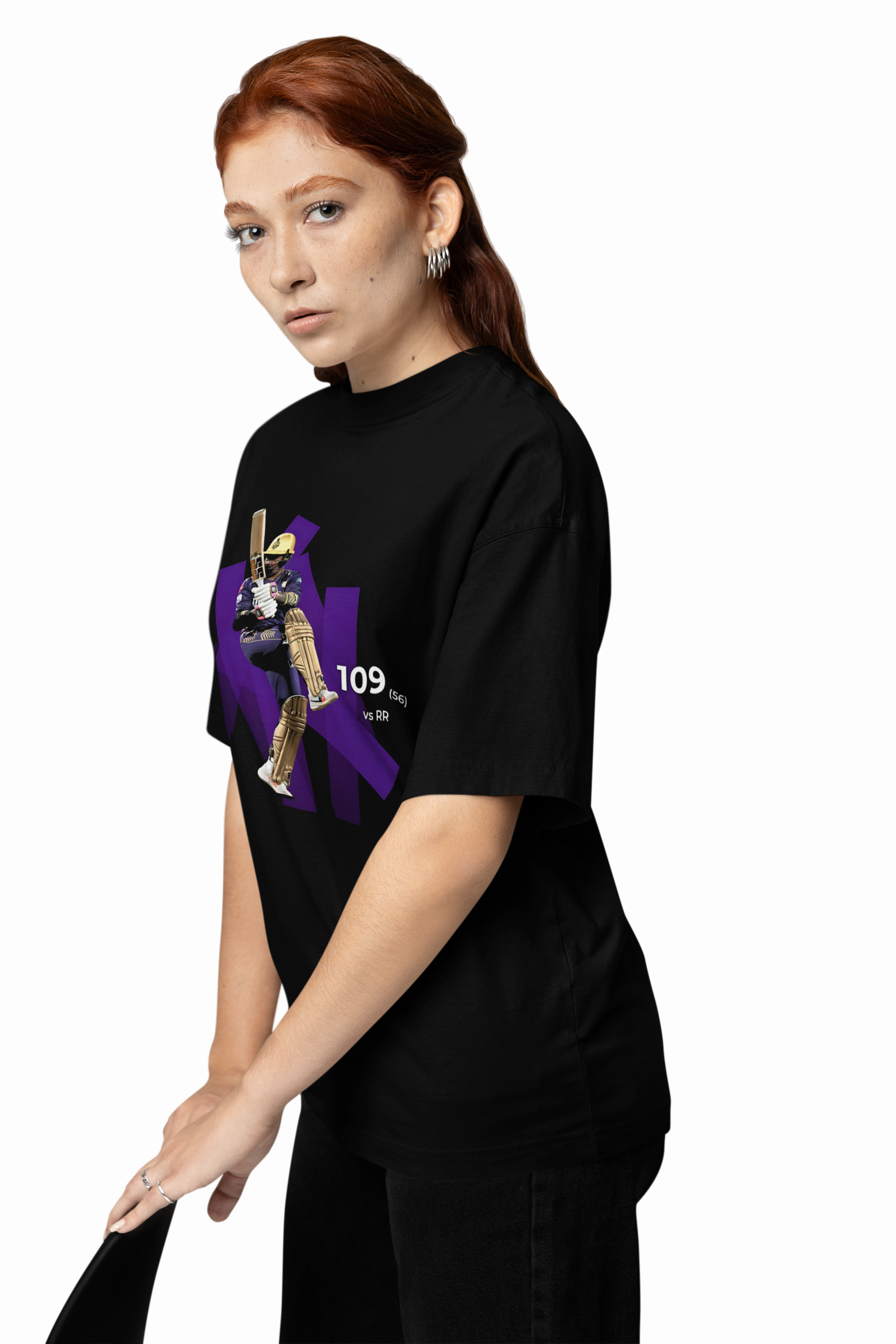 Player Sunil Narine Oversized T-Shirts