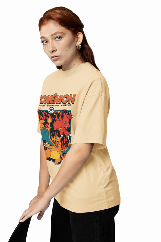 Charmander Oversized T-Shirts – Fiery Pokémon Streetwear Style
