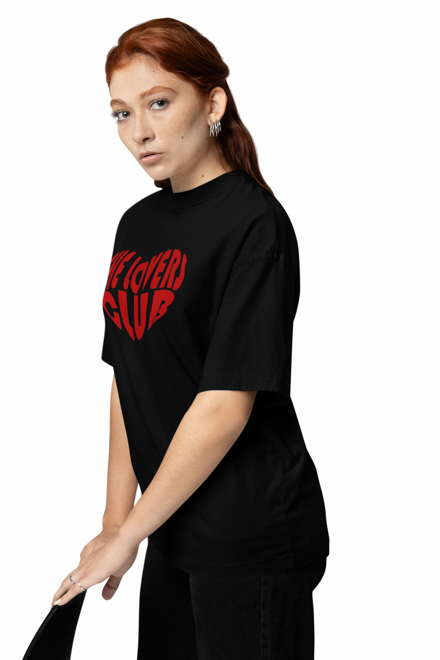 Lovers Club Oversized T-Shirts Bold Romantic Stylish Couples