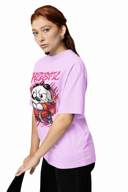 Mazestick Panda Oversized T-Shirt – Trendy Graphic Streetwear