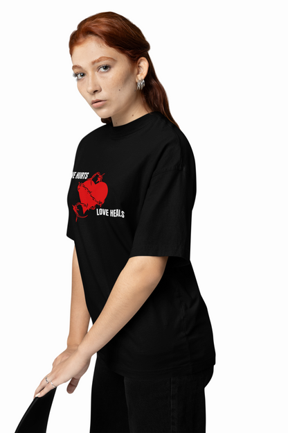 Love Heals Oversized T-Shirts for Comfort and Style