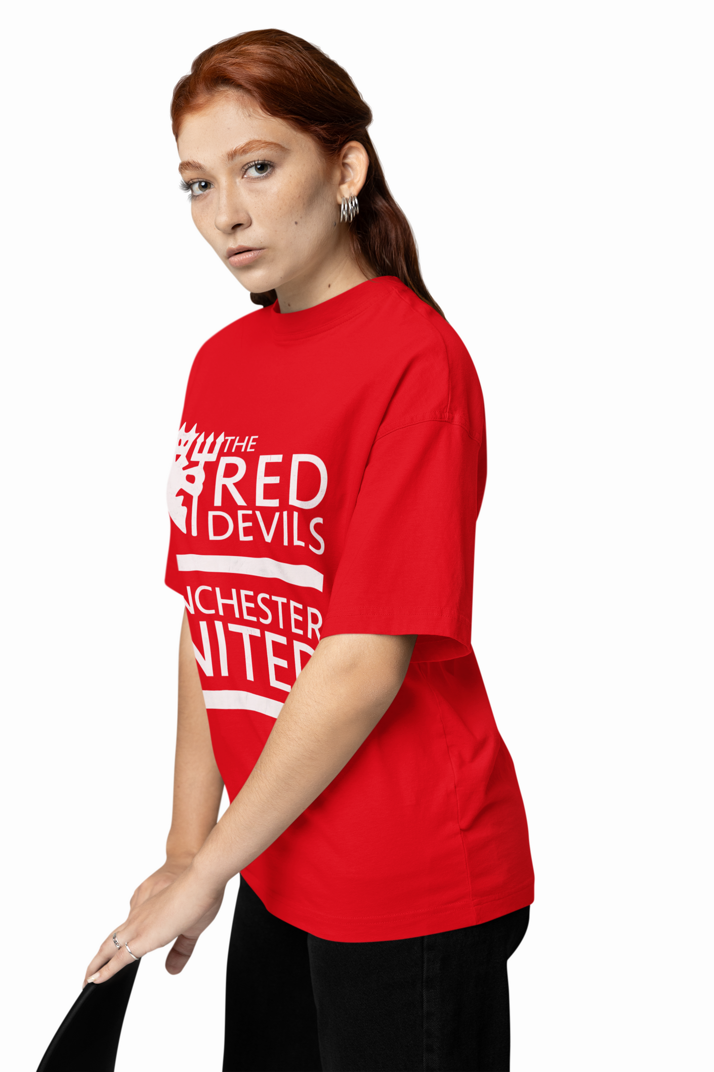 Manchester Devils Oversized T-Shirt – Bold Football Graphic