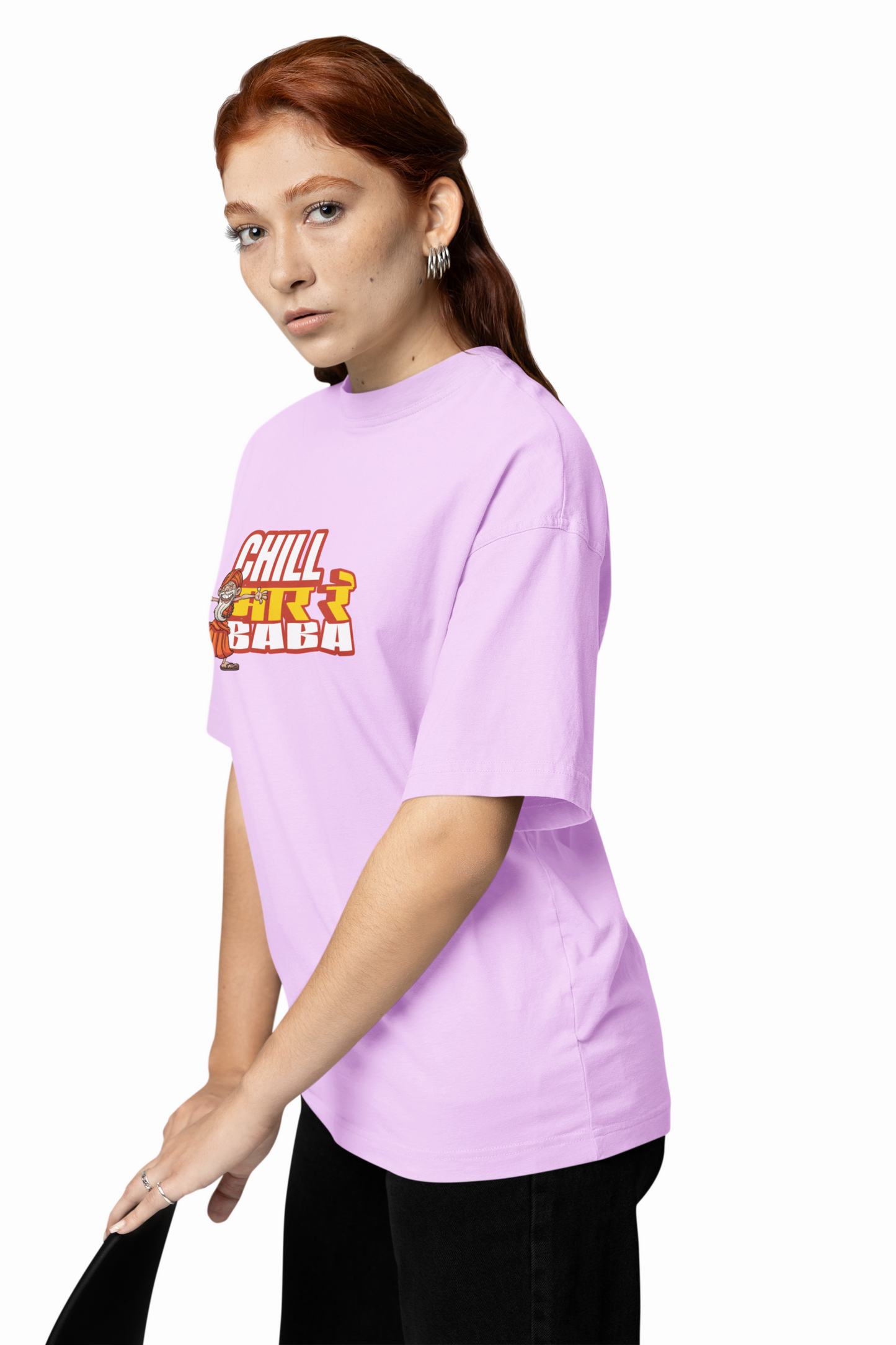 Chill Mar Re Baba Marathi Oversized T-Shirt Desi Style