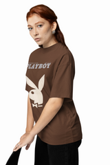 Playboy Dark Icon Oversized Graphic T-Shirt