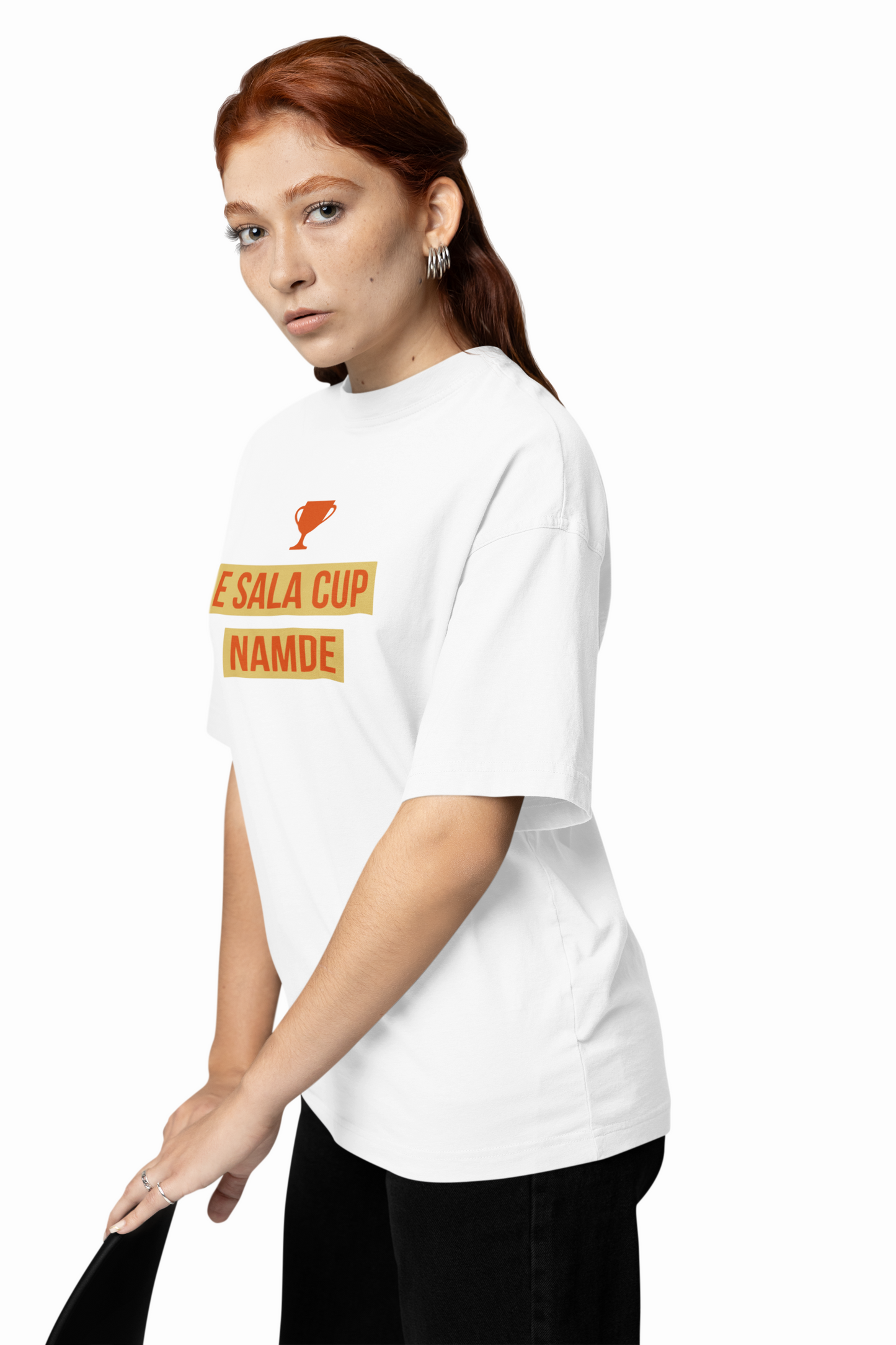 E Sala Cup Namde Oversized T-Shirt Trendy Fan Casual Wear