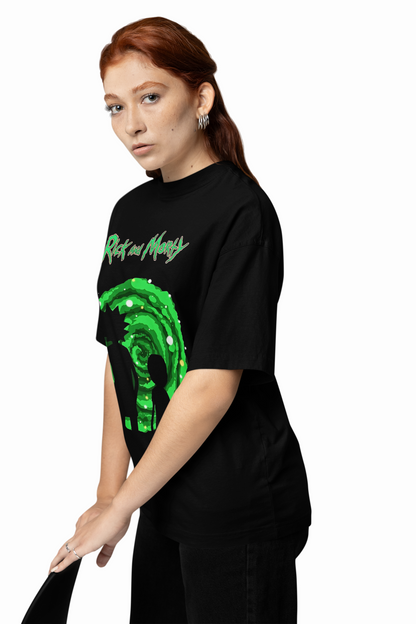 Rick Morty Shadow Oversized T-Shirts for Bold Streetwear