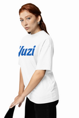 Yuzi Graffiti Print Oversized T-Shirt