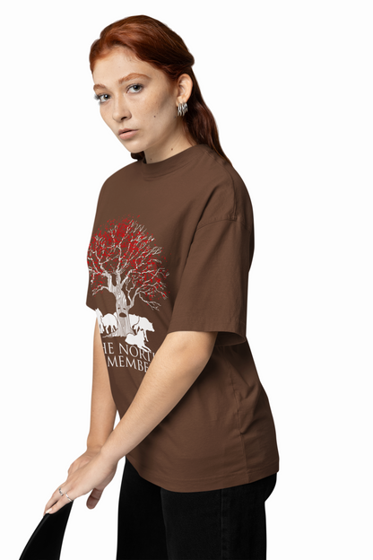 Tree Graphic Oversized T-Shirts Nature Streetwear Style