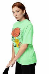 Better Life With Basket ball Oversized T-Shirt