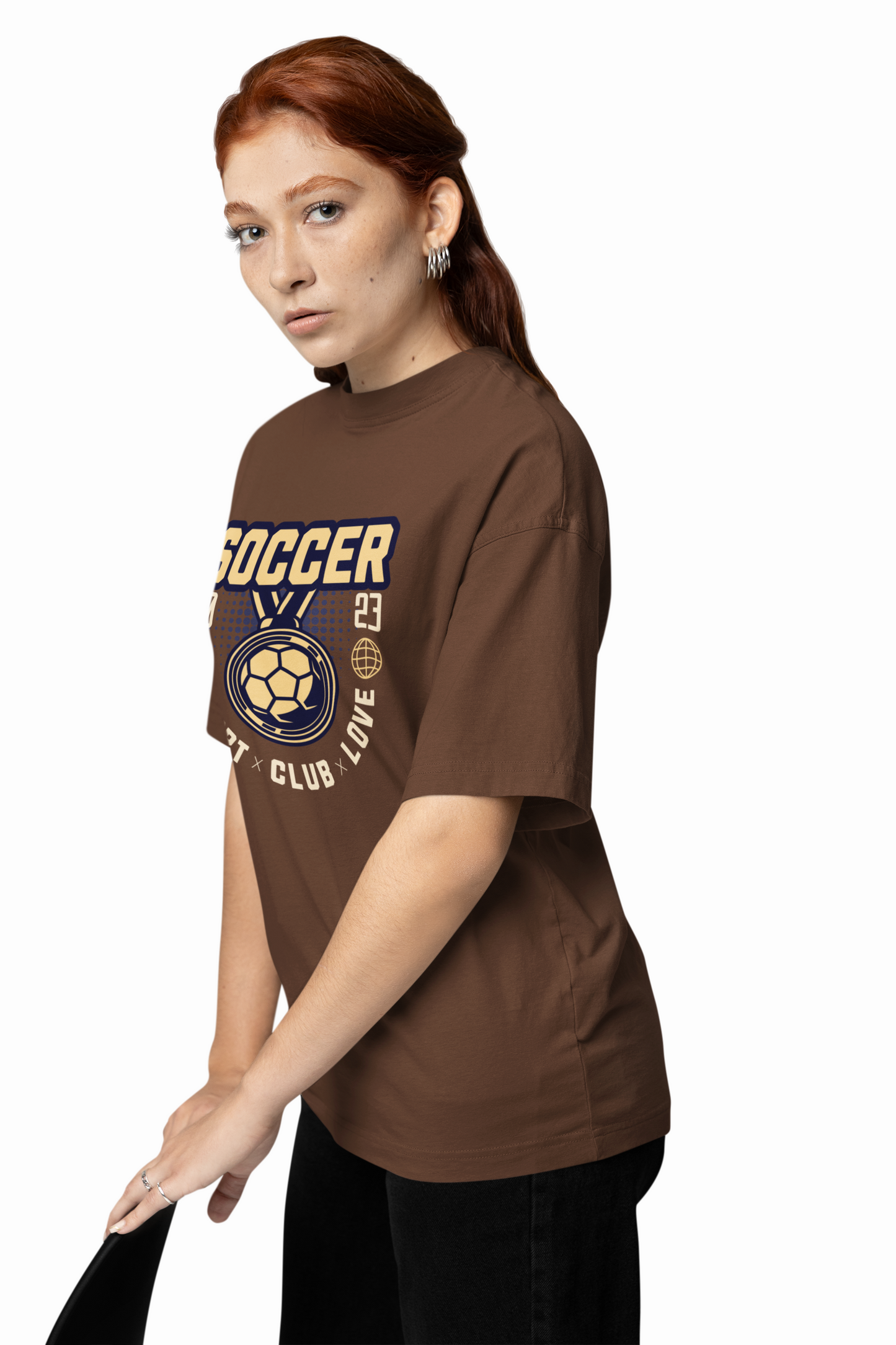 Soccer Club Oversized T-Shirt for Football Streetwear Style