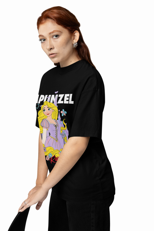 Princess Rapunzel Oversized T-Shirt Cute Fairytale Street Tee