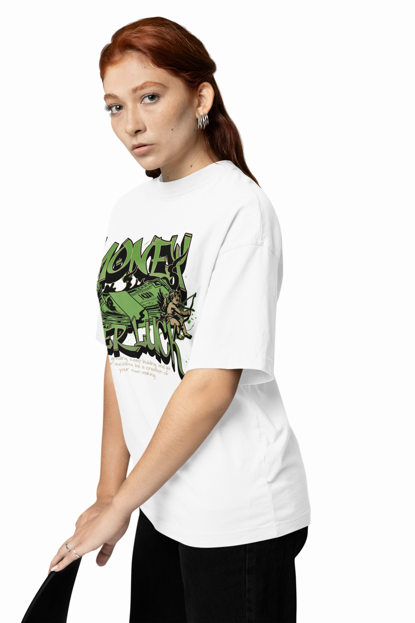 Money Over Luck Oversized T-Shirt – Bold & Stylish